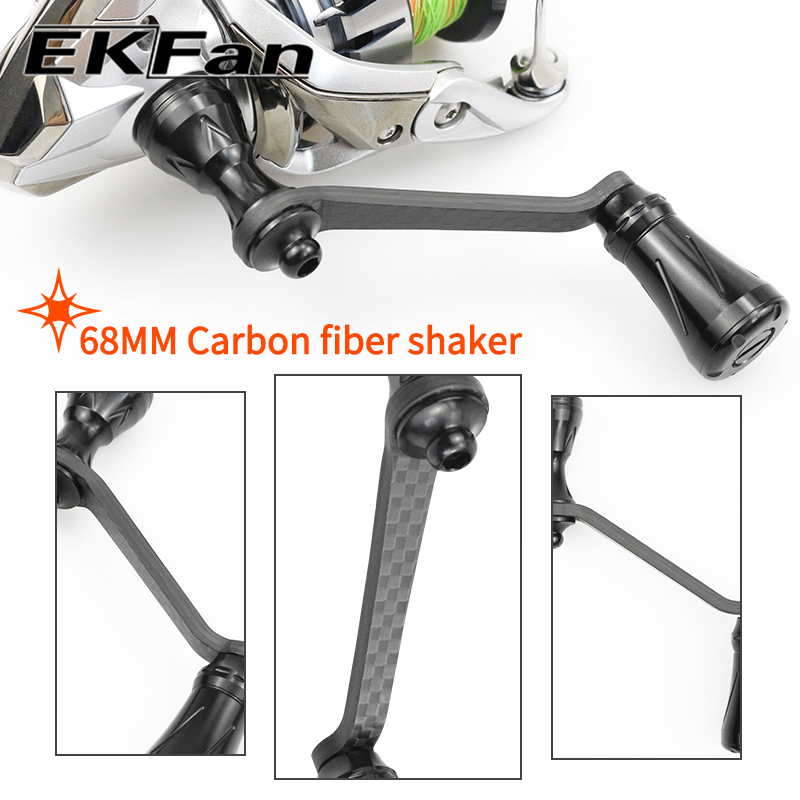 Fly Reel - EKfan Manivela de Fibra de Carbono