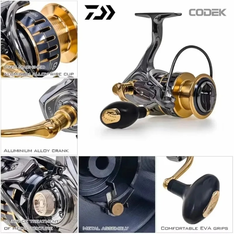 Carrete de Pesca Daiwa CODEK,  - Abu Garcia Reel Max reseña y precio