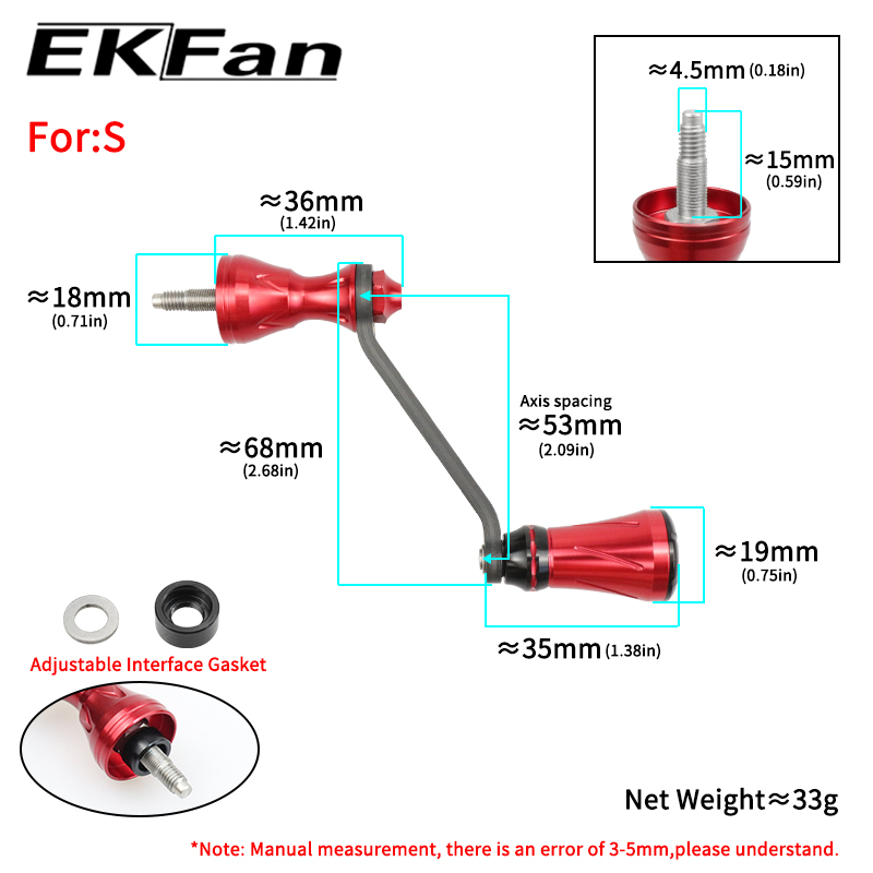 EKfan Manivela de Fibra de Car - Fly Reel reseña y precio
