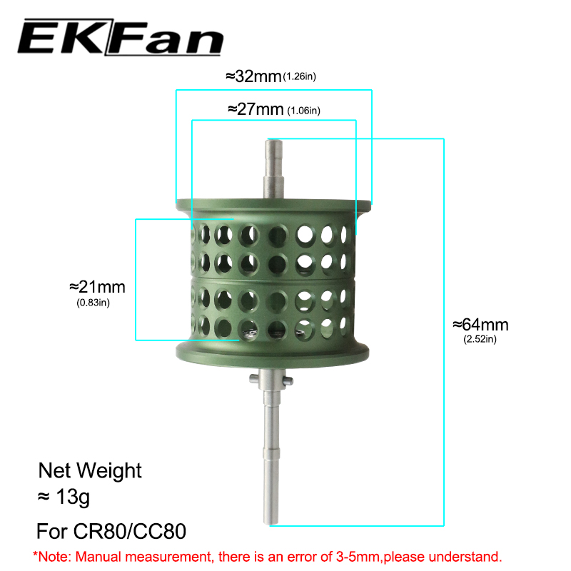 EKFan Green Micro Matter Threa - Reel Drag Knob reseña y precio